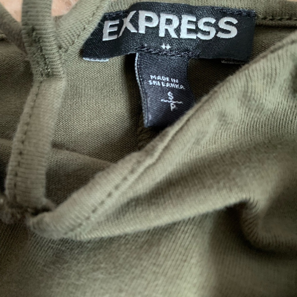 army green shirt dress from express in great condition never worn